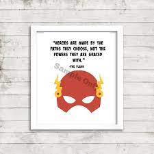 Powerful superhero quotes to help you find the superhero within. The Flash Superhero Quote Printable Wall Art Superhero Quotes The Flash Quotes Flash Superhero