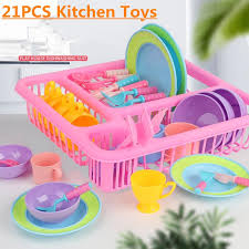 Kitchen utensil set,silicone cooking utensils with wooden handles,7pcs kitchen tools spatula set spoon for nonstick cookware,kitchen gadgets with turner tongs scrubber,apartment essentials. 21pcs Simulation Mini Kid Play House Toy Kitchen Utensils Drainer Basket Food Dishes Cookware Kjop Til Lave Priser I Nettbutikken Joom