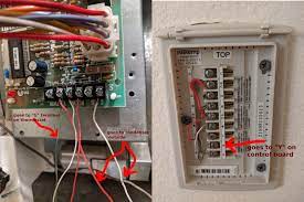 The control board inside the furnace, even more wires. G On Thermostat Is Connected To Y On Furnace Control 3 Wire Thermostats