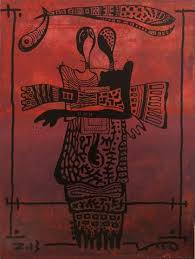 Ideal Art Ancient Alphabets Abstract Painting Acrylic