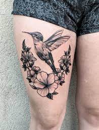 Hummingbird And Azaleas By Josh Steele At Black Label In Eugene Or Tattoos Hummingbird Tattoo Black Black Hummingbird Tattoo Black Tattoos