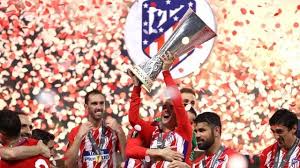 .el atlético podría ser campeón este domingo si le gana al osasuna (ahí ya sería inalcanzable para el barcelona) y el real madrid no vence al qué les queda a atlético, real madrid y barcelona. Europa League El Atletico De Madrid Se Proclama Campeon Con Goleada Sobre El Olympique De Marsella Bbc News Mundo