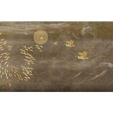 米素3d立体中式无缝壁画客厅电视背景壁纸定制复古行云仙鹤 tmall com天猫 art painting