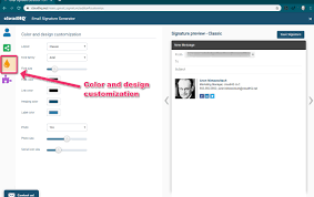 Do not neglect the footer design; How To Change Color And Customize A Design Of Your Email Signature Cloudhq Support