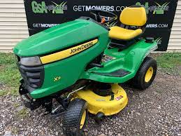 Tell your grass clippings where to go with the push of a button right from your seat. 42in John Deere X300 Lawn Tractor With 17 5 Hp Kawasaki Runs Good Gsa Equipment New Used Lawn Mowers And Mower Repair Service Canton Akron Wadsworth Ohio