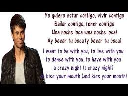 Enrique Iglesias Bailando Lyrics English And Spanish Dancing Translation Meaning Youtube Spanish Songs Learning Spanish Dance With You