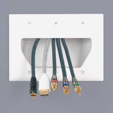 I have standard speaker cables and a wall plate that supports 2 speakers (i.e. Datacomm Low Voltage Cable Pass Through Wall Plates Cableorganizer Com