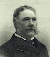 Antique 21th President CHESTER A ARTHUR antique 1876 engraving HB Hall Jr  sculp