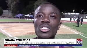 Ghana Athletics: William Amponsah sets new national record in the men's  10000m