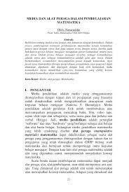 Pdf Media Dan Alat Peraga Dalam Pembelajaran Matematika
