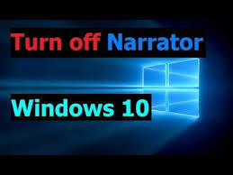 How To Turn Off Narrator On Windows 10 Turn Off Turn Ons Windows 10
