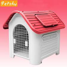 Petshy Outdoor Pet Dog House Kennel Plastic Summer Breathable Waterproof In 2020 Dog House Pet Dogs Cat Cages