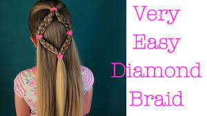 Very Easy Diamond Braid Hair Tutorial By Two Little Girls Hairstyles Youtube Braided Hairstyles Hair Tutorial Hair Styles