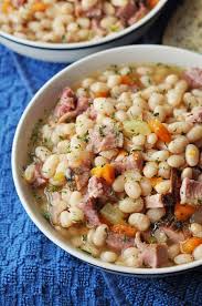 Add the ham and arugula and cook until arugula is wilted. Ham And Bean Crockpot Soup Using Leftover Ham Savory With Soul
