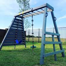 Diy Playset In 2020 Swing Set Diy Backyard Swing Sets Backyard Oasis Diy