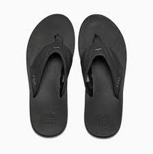 Reef Men S Fanning All Black Sandals Drift House