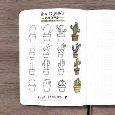 I am moving out of my filofax to try out my new dot grid notebook from personal planner! 100 Incredible Cactus Bullet Journal Spreads