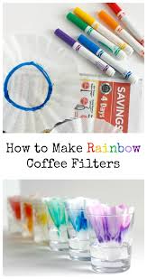 Rainbow Marker Coffee Filter Experiment Make And Takes Coffee Filter Crafts Rainbow Coffee Coffee Filter Art