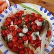 Mozzarella auf Tomaten Caprese - Rezept