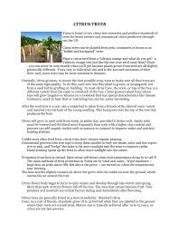 It's fairly resistant to erosion, and the ph rarely fluctuates. Citrus Trees