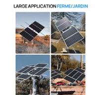 Système de Suivi Solaire à Deux Axes ECO-WORTHY (Version Étendue, +40% de  Rendement) Avec Contrôleur de Suivi
