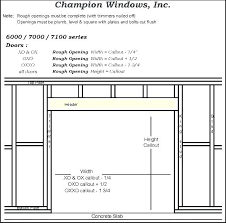 Interior Door Rough Opening Garnerhome Co