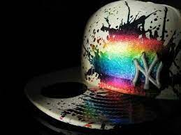 Badass New York Rainbow Hat Go Yankees Rainbow Hat Yankee Cap