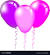 Transparent Purple Balloon