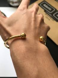 Atlas®:x closed narrow hinged bangle in white gold with diamonds. Mens Gold Plated Over Solid 925 Sterling Silver Torque Bangle Bracelet C S