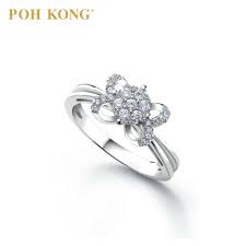 Use our diamond price calculator to learn what you should be paying. Poh Kong 18k White Gold Diamond Butterfly Wings Of Grace Ring Shopee Malaysia