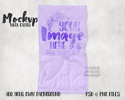 Sublimation Neck Gaiter Template Mockup Add Your Own Art And Etsy Free Psd Mockups Templates Free Packaging Mockup Psd Mockup Template