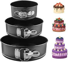 This means, that the moulds do not get rusty or lose any coating. Ekkong Moule A Gateau Rond A Charniere Reglable 3 Etages Acier Inoxydable Lot De 3 4 7 9 3 Pieces Amazon Fr Cuisine Maison