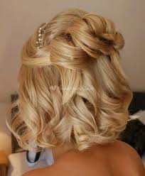 Wedding short updo hairstyles with hair accessories /via. Short Hairstyles For Weddings 2014
