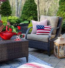 Thro american flag oblong throw pillow in red/blue. Classy Patriotic Decor Ideas On Our Patio Four Generations One Roof