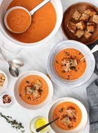 Creamy Tomato Soup Recipe Love And Lemons Recipe Vegan Tomato Soup Creamy Vegan Tomato Soup Tomato Soup Recipes