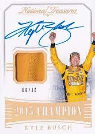 Panini took over the genre after press pass folded a few years ago. 2016 Panini National Treasures Nascar Racing Checklist Boxes Details