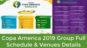 The news comes just as euro 2020 was postponed until next summer thanks to the coronavirus pandemic. Copa America 2019 Group Full Schedule Venue Details Check Here 2022 Fifa World Cup America Brazil