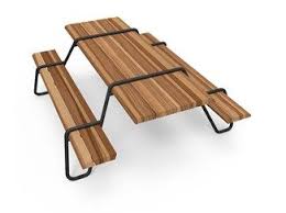 Table Pour Pique Nique En Acier Inoxydable Et Bois Avec Bancs Integres Clip Board Table Pour Pique Nique Lonc Maison De The Bancs Table De Pique Nique