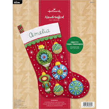 Bucilla Seasonal Felt Stocking Kits Hallmark Pretty Tree Trimmers