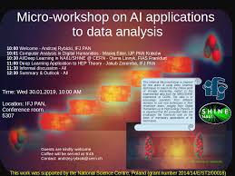 Под счастливой звездой 30 01 2019. Micro Workshop On Ai Applications To Data Analysis 30 January 2019 Contribution List Indico