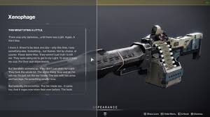 Destiny 2's xenophage is an exotic quest for those who have purchased year 3 expansion shadowkeep. Xenophage Exotic Machine Gun Destiny 2 Shacknews