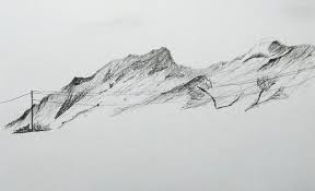 Habitat Drawing In Maharashtra Habitat Sketch Pencil Landscape Maharashtra Simple Mountain Sketch Habitats Landscape