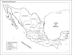 Mapa de méxico sin nombres con división politica. Republica Mexicana Mapa De Los Estados Mexicanos Mexico La Red Republica Mexicana Con Nombres Mapa De Mexico Mapa Mexico Con Nombres