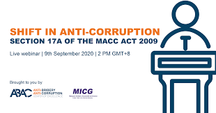 However, a lack of capacity and technical skills. Past Event Section 17a Of The Macc Malaysia Act