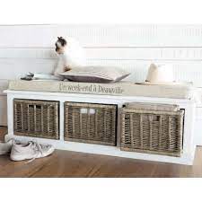 Rangement epices maison du monde venus et judes. Aufbewahrungsbankmit 3 Fachern Weiss Comptoir Des Epices Maisons Du Monde