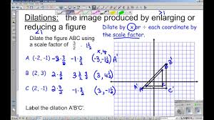 The ratio of these distances gives us the scale factor, as math bits notebook accurately states. 8th Grade Dilations And Scale Factor Youtube