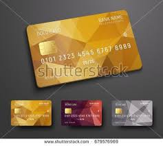 Design Of A Credit Debit Bank Card With A Gold Bronze And Silver Polygonal Abstract Background Template For Presentation Vector Illustration Decor Ideen Card Illustration Credit Card Design Cards