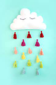 Felt Cloud Kid S Wall Decor Damask Love Kids Wall Decor Felt Diy Crafts