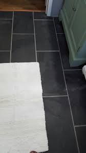 12 X 24 Black Slate Floor From Home Depot With Delorean Gray Grout Http M Homedepot Com P Ms Inter Black Bathroom Floor Black Tile Bathrooms Slate Flooring