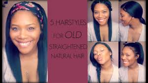 Straight and smooth hair do not require any hair solutions since they offer a complete look. 5 Hairstyles For Old Straightened Natural Hair Melodie Miller Youtube